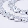 Electroplate Non-Magnetic Synthetic Hematite Beads Strands G-F510-17G-1