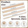 24Pcs 4 Styles Triangle Wood Sticks DIY-OC0012-47B-2