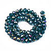 Electroplate Glass Beads Strands EGLA-A034-T3mm-B25-2