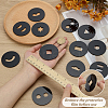 12Pcs Black Clay Acrylic Edge Template Set FIND-FG0004-80-3