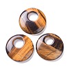 Natural Tiger Eye Pendants G-F708-05A-1