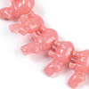 Synthetic Coral Dyed Carved Beads Strands CORA-K009-04A-3