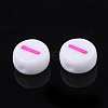 Initial Acrylic Beads X-OACR-E001-20I-2