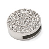304 Stainless Steel Rhinestone Slide Charms STAS-P421-04B-P-2