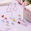 48Pcs 8 Colors Alloy Stud Earring Findings EJEW-PH0001-36-2