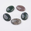 Natural Indian Agate Flat Back Cabochons G-G741-30x40mm-03-1
