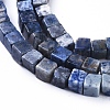 Natural Dumortierite Quartz Beads Strands G-D0020-04B-3