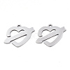 Non-Tarnish Valentine's Day 201 Stainless Steel Pendants X-STAS-S081-003-1