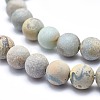 Natural Aqua Terra Jasper Beads Strands G-N0128-48F-8mm-4
