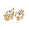 Brass Micro Pave Cubic Zirconia Pendants ZIRC-F136-03G-08-3