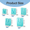 10Pcs 5 Sizes Kraft Paper Gift Shopping Bags Set ABAG-TA0002-23C-4