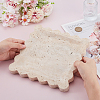 Square Natural Stone Fruit Jewelry Plate ODIS-WH0086-184-3