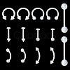 14Pcs 7 Style Acrylic Piercing Body Jewelry DIY-FS0005-41-1