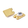 Brass Resin Pendants KK-P204-19G-4