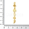 Brass Micro Pave Clear Cubic Zirconia Pendants KK-D101-01A-G-3