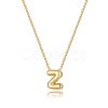 Brass Initial Pendant Box Chain Necklaces for Women FS-WG5C822-26-1
