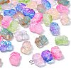 70Pcs 7 Colors Two Tone Glass Beads GLAA-CJ0001-78-3