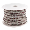 Brass Rhinestone Strass Chains CHC-T006-01G-2