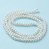 Baking Paint Pearlized Glass Pearl Round Bead Strands HY-Q003-6mm-01-3