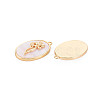 Brass Birth Floral Pendants KK-S364-293-2