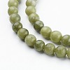 Natural Taiwan Jade Beads Strands X-GSR6mmC032-3