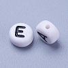 Acrylic Horizontal Hole Letter Beads OACR-E001-19-2