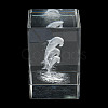 3D Laser Engraving Animal Glass Figurine DJEW-R013-01F-4
