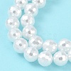 Electroplated Glass Pearl Beads Strands BSHE-C007-A01-02-1-4