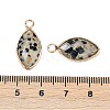 Natural Dalmatian Jasper Faceted Pendants G-G193-01G-01-3