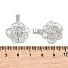 Brass Micro Clear Cubic Zirconia Peg Bails Pin Pendants KK-CBA6A75-52D-P-3