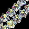 Electroplate Baking Paint Glass Beads Strands X1-EGLA-K061-12A-AB01-2