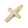 Brass Micro Pave Cubic Zirconia Pendants KK-H529-27G-2