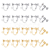 20Pcs 2 Colors 316 Surgical Stainless Steel Clip-on Earring Findings STAS-UN0063-72-1