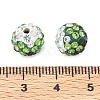 Handmade Polymer Clay Rhinestone Beads RB-CBAFAF8-01I-3