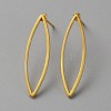 Golden Brass Hollow Geometric Stud Earrings EJEW-WH0012-127F-1