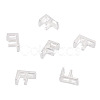 6Pcs 925 Sterling Silver Hollow Initial Beads STER-TA0001-53F-2