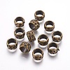 Rondelle Tibetan Style Alloy Beads LS-MLF10982Y-NF-2