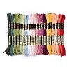 20 Skeins 20 Colors 6-Ply Polyester Embroidery Floss OCOR-M009-01D-01-1