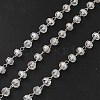 Glass Rondelle Beaded Chains CHS-B004-02P-1