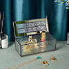 Tin Jewelry Box OBOX-WH0007-09-5