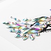 Acrylic Face Gems Stickers MRMJ-F014-08-2