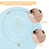 24Pcs 6 Style Brass Cable Chain Extender KK-GO0001-54-4