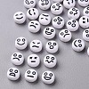 Opaque White Acrylic Beads X-MACR-N008-42-C01-1
