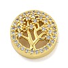 Rack Plating Brass Micro Pave Cubic Zirconia Beads KK-G513-80G-1