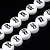 Handmade Porcelain Ceramic Beads Strands PORC-S502-032E-1
