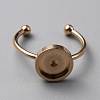 304 Stainless Steel Cuff Ring Components FIND-WH0129-74C-RG-1