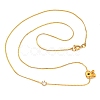 304 Stainless Steel Micro Pave Cubic Zirconia Pendant Necklaces NJEW-H017-01G-R-2