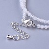 Natural Rainbow Moonstone Beaded Necklaces NJEW-K114-A-A11-3