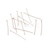 Brass Flat Head Pins LS-X-KK-WH0058-03B-RG-3