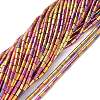 Electroplate Glass Beads Strands EGLA-K014-B-FP06-1